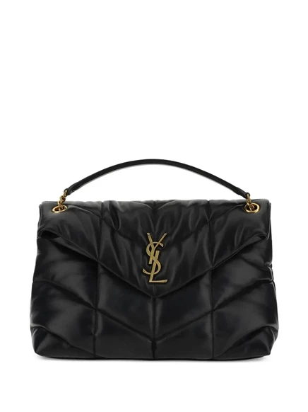 Женская сумка Saint Laurent Loulou на плечо, черная (3)