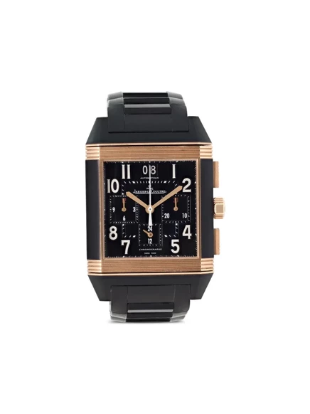 Мужские часы Jaeger-LeCoultre Reverso 45 мм, черный циферблат
