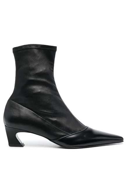 Кожаные ботильоны Acne Studios  black