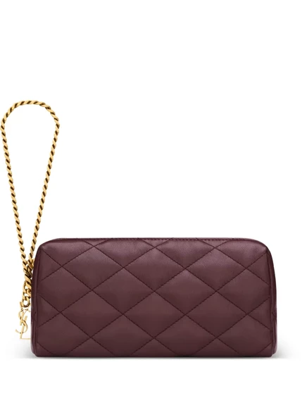 Женский клатч Saint Laurent Cassandre стеганый, фиолетовый