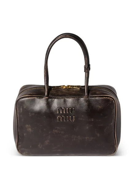 Женская сумка-тоут Miu Miu Beau, коричневая
