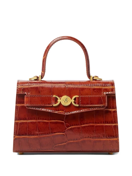 Женская сумка Versace Medusa 95 с тиснением, коричневая