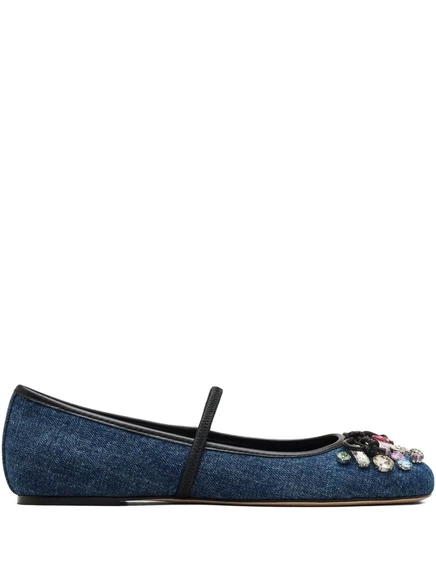 Женские балетки Marc Jacobs The Gem, синие