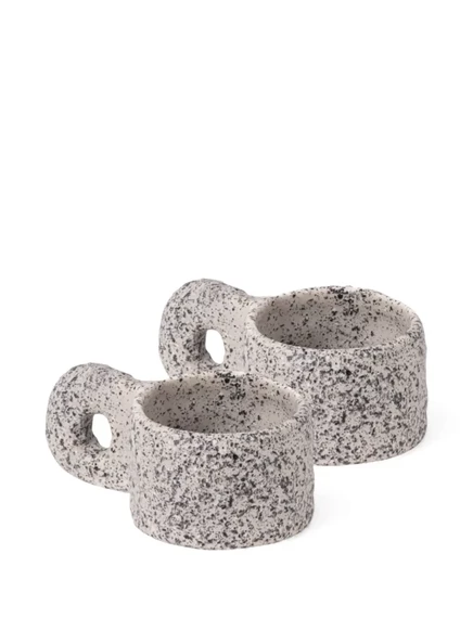 Набор из 2 кружек Seletti Newlithic, серые