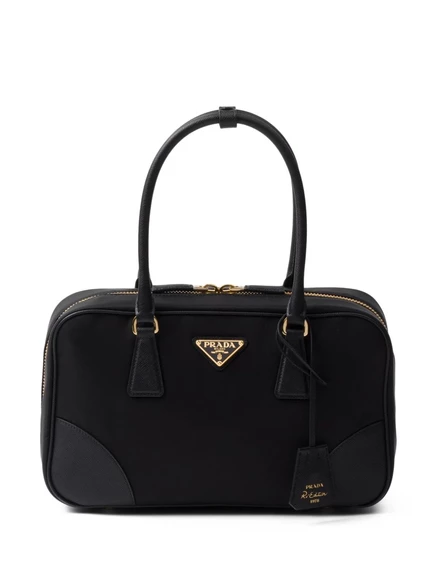 Сумка-тоут Prada medium, переизданная в 1978 году black