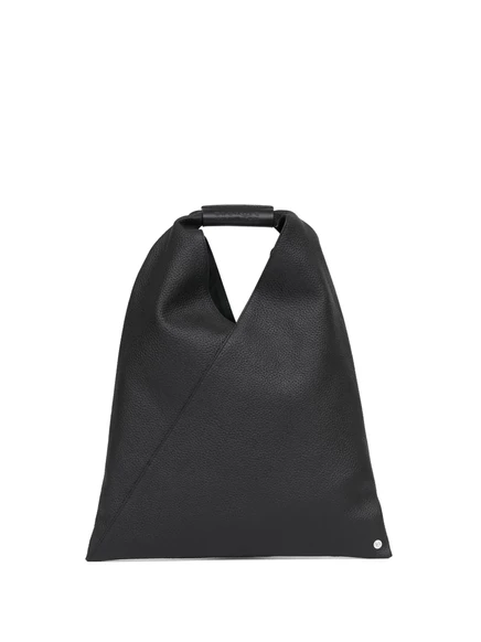 Женская сумка-тоут MM6 Maison Margiela из кожи, черная