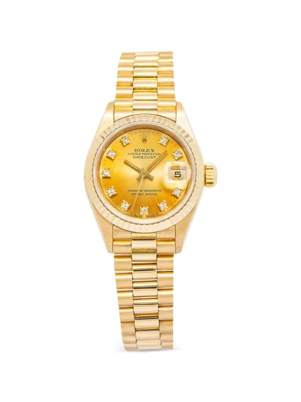 Женские часы Rolex Datejust 26 мм с бриллиантами, золотые