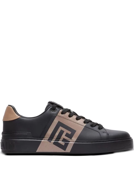 Кроссовки с логотипом Balmain B-Court black