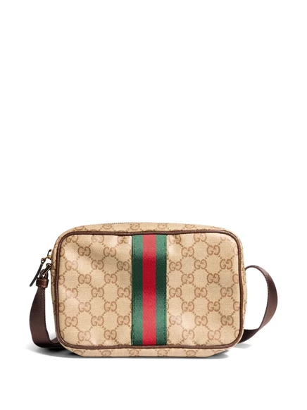 Мужская мини-сумка на плечо Gucci GG, бежевая