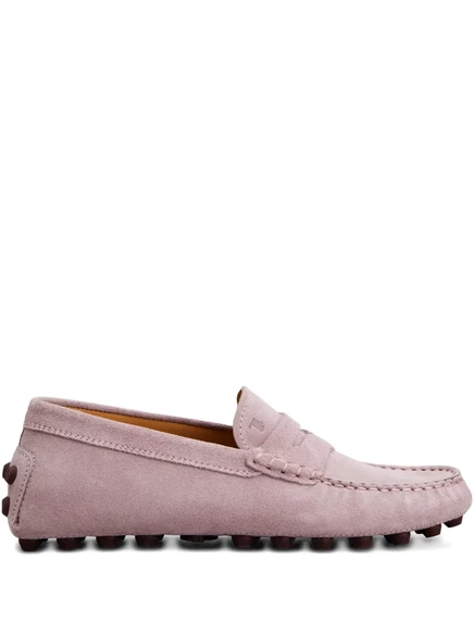 Женские лоферы Tod's Gommino Bubble с перемычкой, светло-розовые
