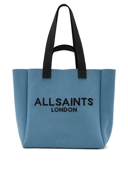 Сумка-тоут с логотипом AllSaints Izzy, украшенная деталями blue