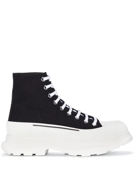 Мужские кроссовки Alexander McQueen TreadSlick, черно-белые