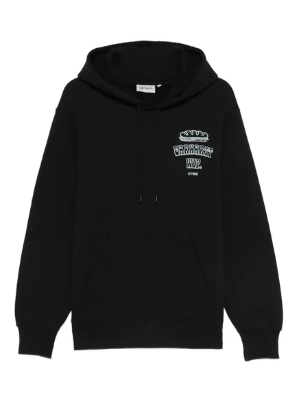 Мужское худи Carhartt WIP Sandwich с принтом, черное