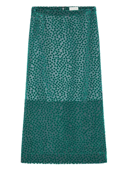 Женская юбка Dries van Noten Devoré, синяя