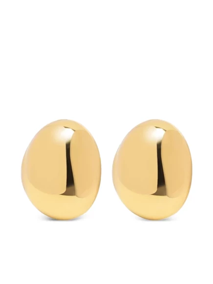 Женские серьги Nialaya Jewelry овальные, золотистые