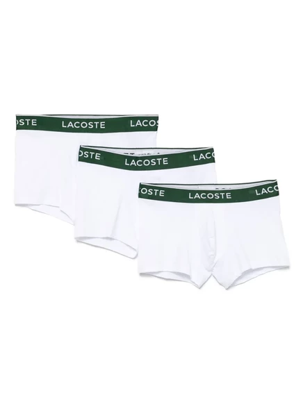 Мужские боксеры Lacoste, 3 пары, белые