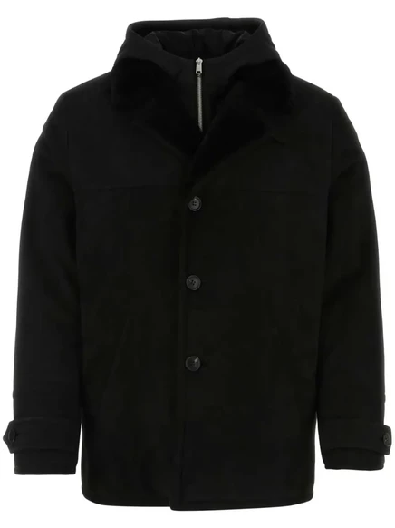 Дубленочный жакет Prada black