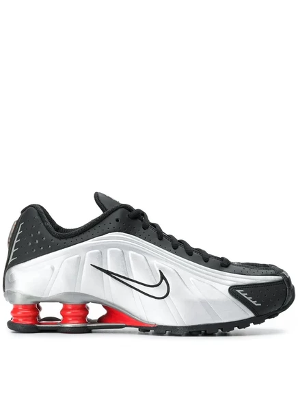 Унисекс кроссовки Nike Shox R4, черно-серебристые