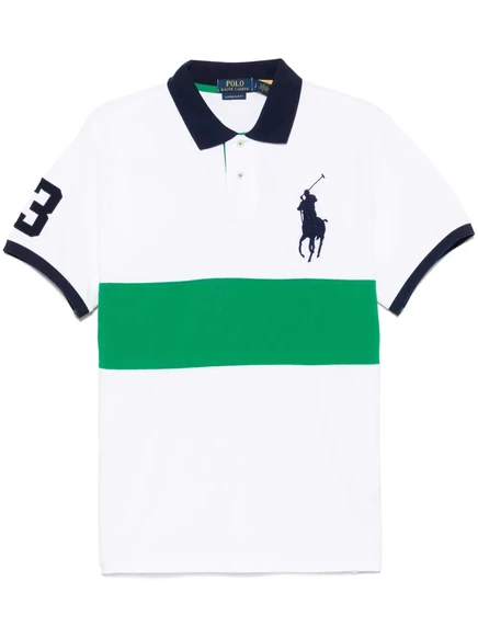 Мужская поло Polo Ralph Lauren Big Pony, белая