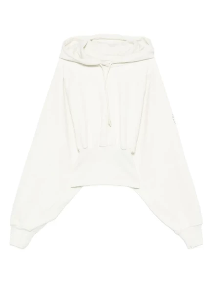 Женское укороченное худи Adidas By Stella McCartney, молочное