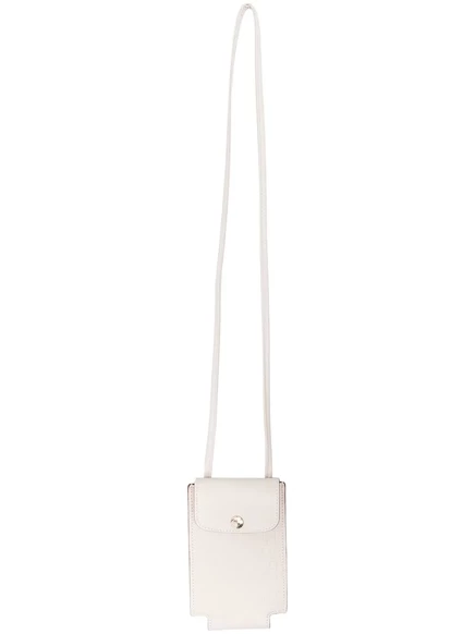 Унисекс кожаный чехол для телефона Longchamp Le Pliage, кремовый