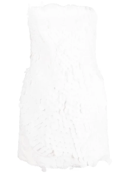 Женское мини-платье Zimmermann Tama с филигранью, белое