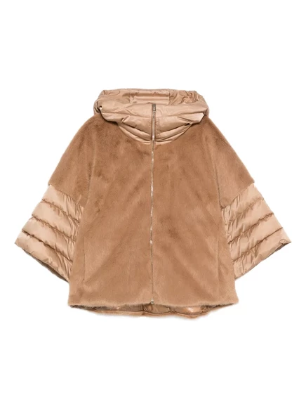 Стеганая куртка Herno с капюшоном brown