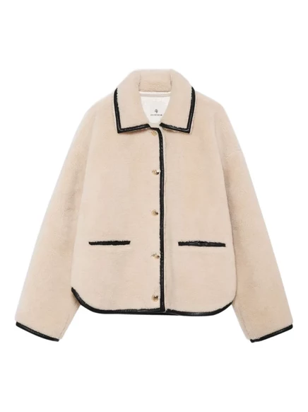 Плюшевый жакет camden с пайетками от ANINE BING neutrals