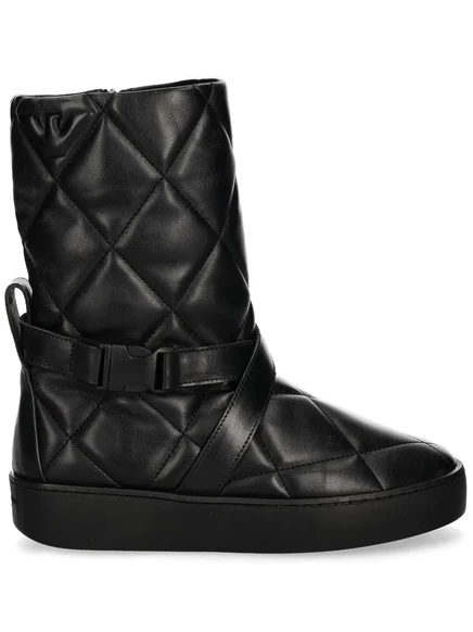 Женские стеганые зимние сапоги Emporio Armani, черные
