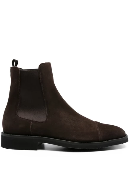 Замшевые сапоги TOM FORD с эластичными вставками brown