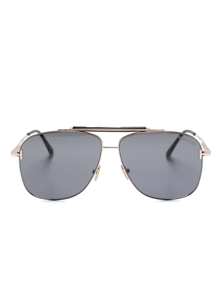 Унисекс солнцезащитные очки Tom Ford Eyewear авиатор, розовые
