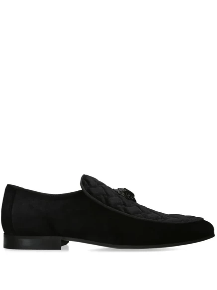 Мужские лоферы Kurt Geiger Eagle Head бархатные, черные