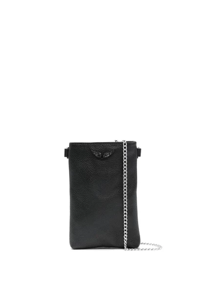 Кожаный чехол для телефона Zadig&Voltaire Rock black