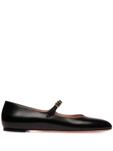 Туфли mary-jane из матовой кожи Bally black