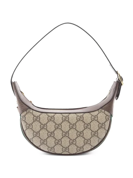Сумка через плечо Mini GG Supreme Web Ophidia, бывшая в употреблении у Gucci 2016-2025 brown