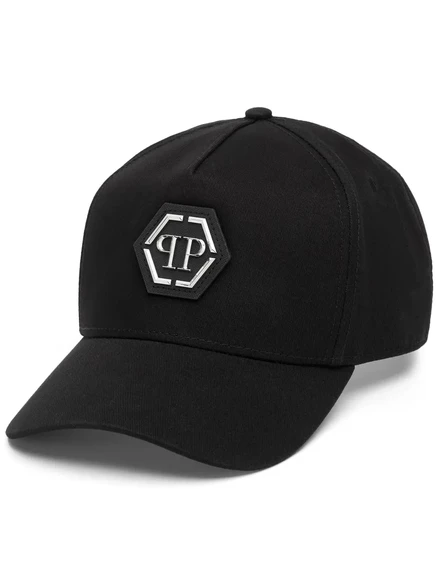 Унисекс бейсболка Philipp Plein с логотипом, черная