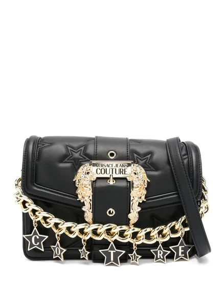 Сумка через плечо с логотипом Versace Jeans Couture, украшенная бляшкой black