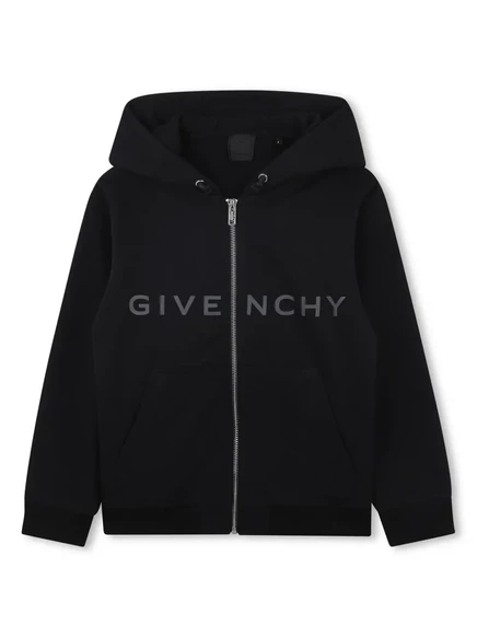 Худи для мальчиков Givenchy Kids с логотипом, черная