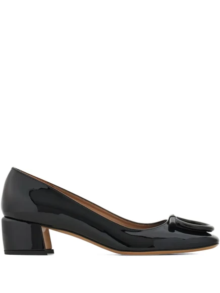 Туфли-лодочки Ferragamo 40 мм с квадратным носком black