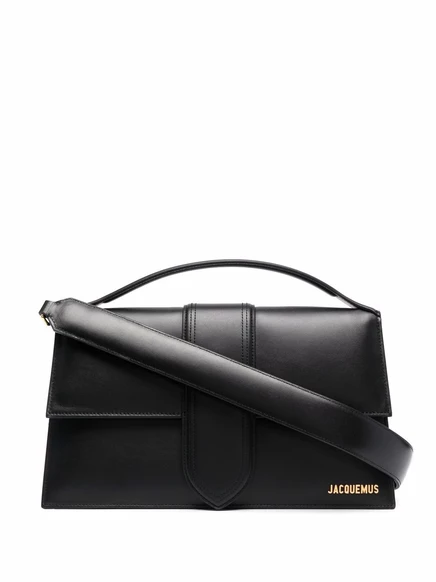 Сумка-тоут с логотипом Jacquemus Le Bambinou в виде мемориальной доски black