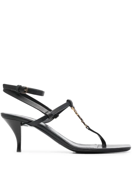 Кожаные босоножки Saint Laurent Cassandra 60 мм black