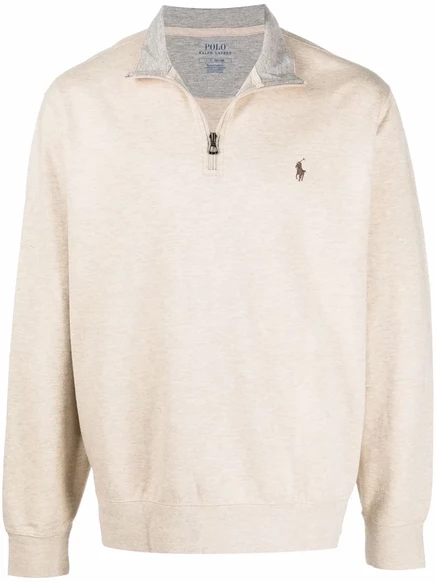 Мужской пуловер Polo Ralph Lauren Zip Pullover, нейтральный