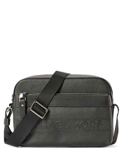 Мужская сумка через плечо Michael Kors Hudson кожаная, черная