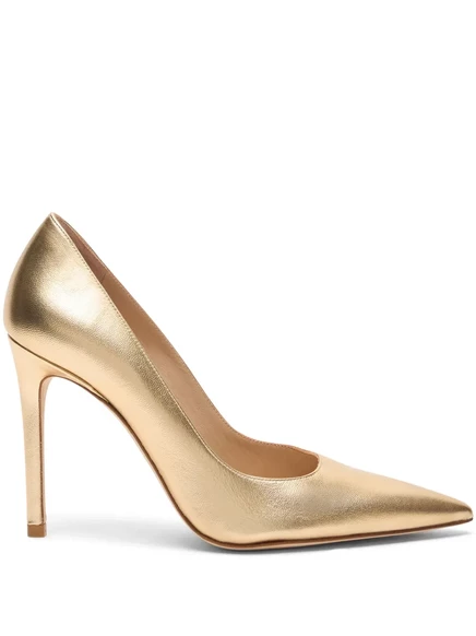 Женские туфли Stuart Weitzman 100 мм, золотистые