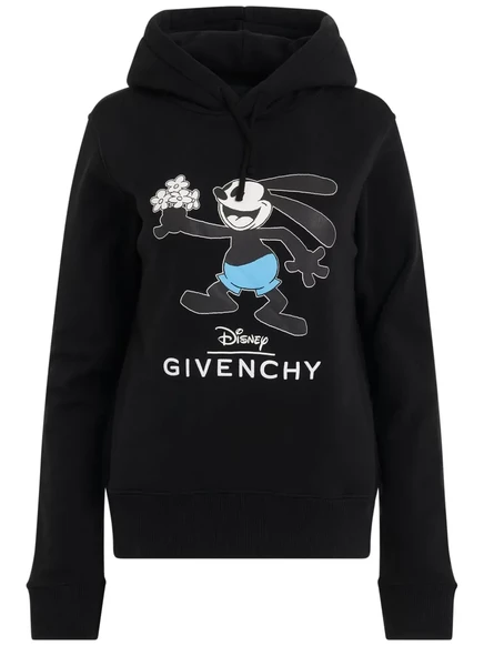 Толстовка с капюшоном Givenchy xDisney Oswald Flowers black