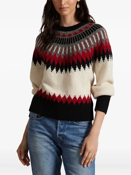 Polo Ralph Lauren fair isle-вязаный свитер с круглым вырезом neutrals