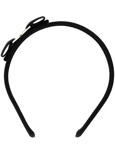 Ободок Ferragamo Vara с бантом, черный