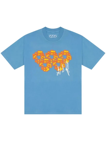 Мужская футболка Denim Tears x Offset №4, голубая