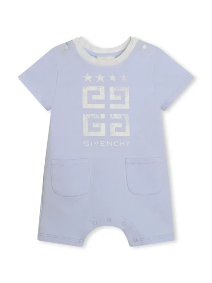 Пижама для мальчиков Givenchy Kids с принтом 4G, голубая