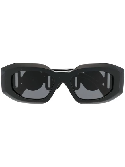 Унисекс солнцезащитные очки Versace Eyewear с медузой, черные